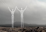 冰島創意電線桿